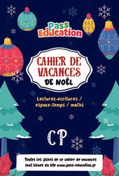Cahier de vacances Noël : CP - PDF à imprimer