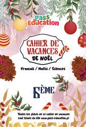 Noël – Cahier de vacances – 6ème – Cycle 3 – PDF à imprimer