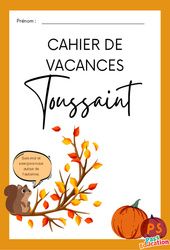 Cahier de vacances Toussaint : PS - Petite Section - PDF à imprimer