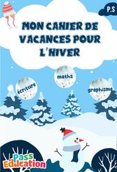 Hiver – Cahier de vacances – PS – Maternelle – Cycle 1 – PDF à imprimer